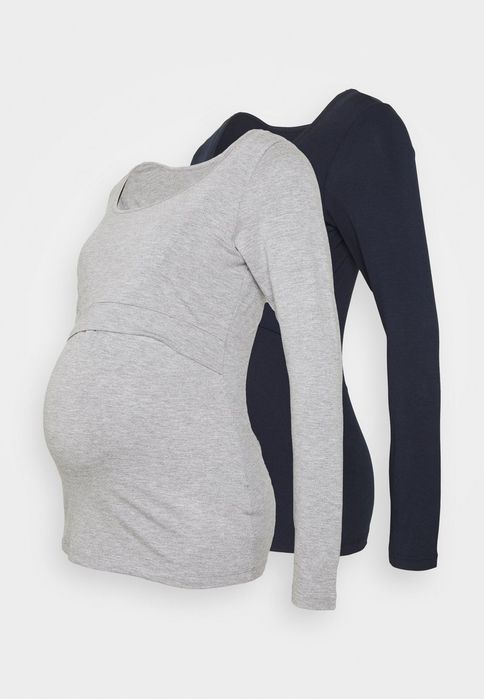 Bluzka ciążowa na długi rękaw 2-pack Seraphine L