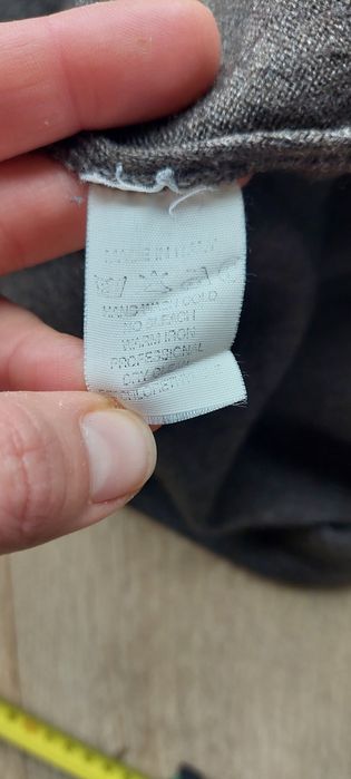 Brązowy sweterek r.S wełna + jedwab + kaszmir