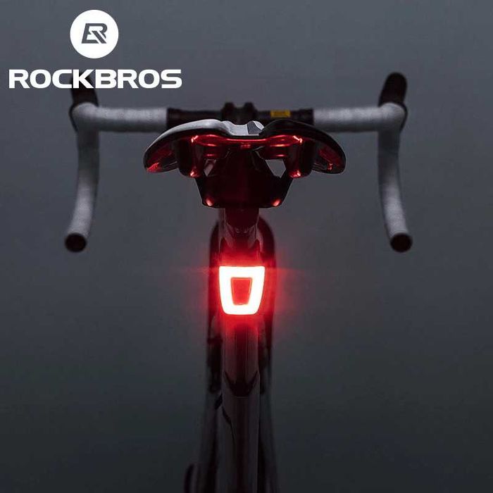 Задний велофонарь водонепроницаемый Rockbros на шлем, велофонарик