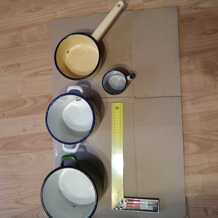 Vintycz. . Za 4 garnki rondelki prl. Emalia