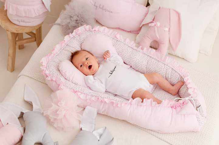 Ninho para bebe, manta e almofada