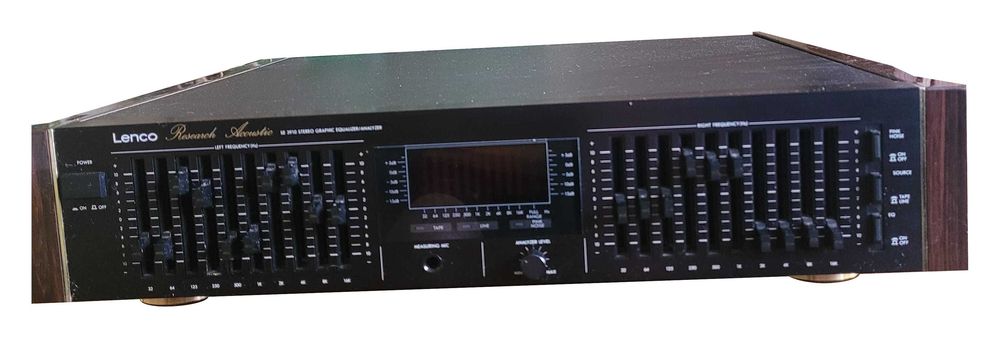 Lenco SE-3910 Research Acoustic – korektor 10-pasmowy z analizatorem widma | vintage audio