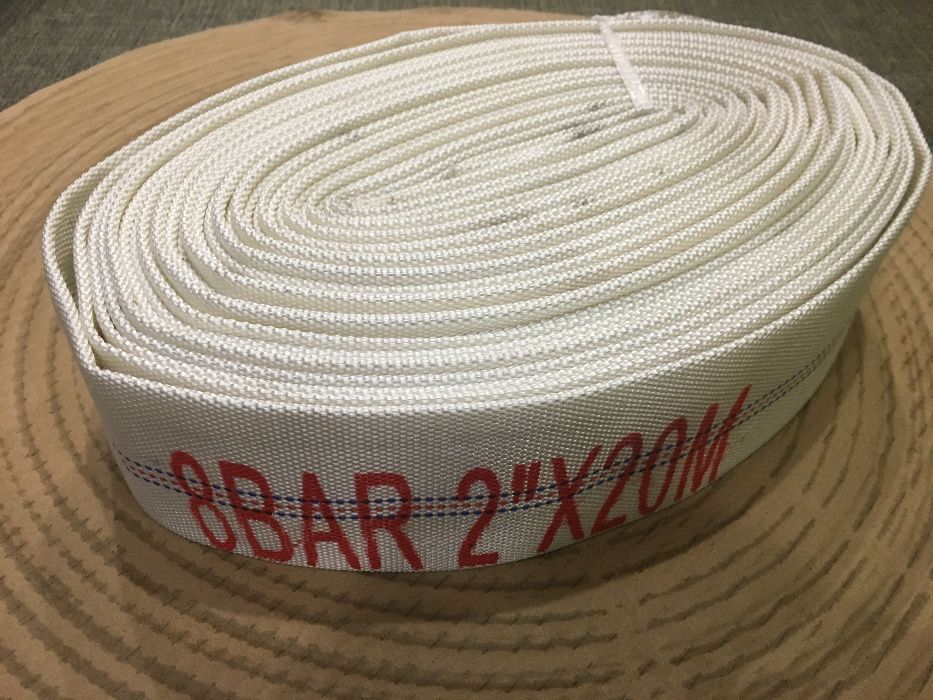 Шланг для фекального насоса (пожарный рукав) 2" (50 мм) белый 8 бар