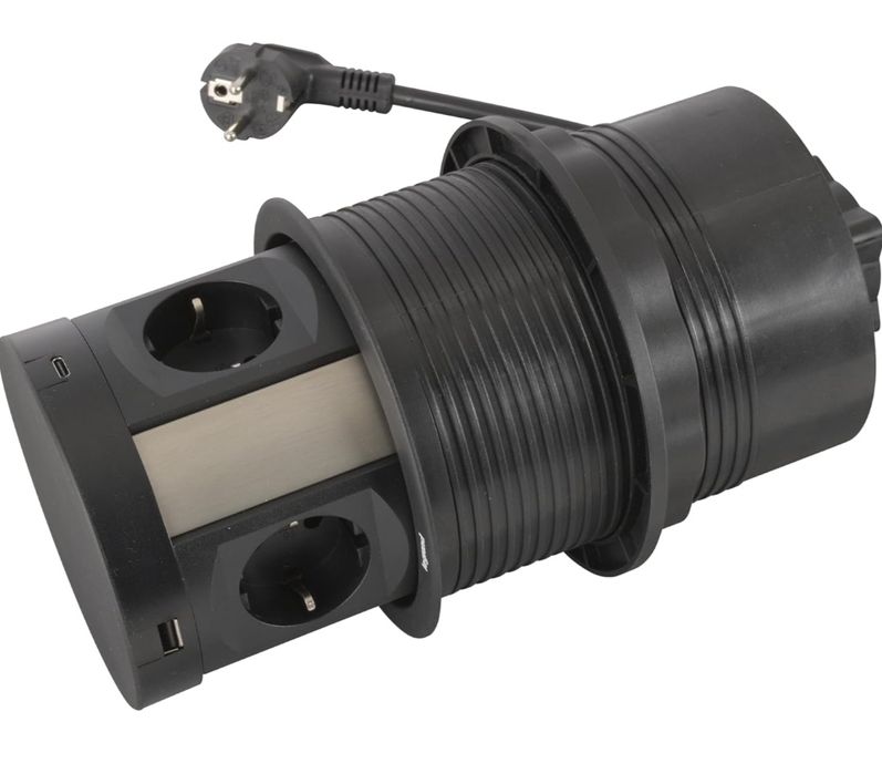 Torre tomadas bancada retráctil Legrant