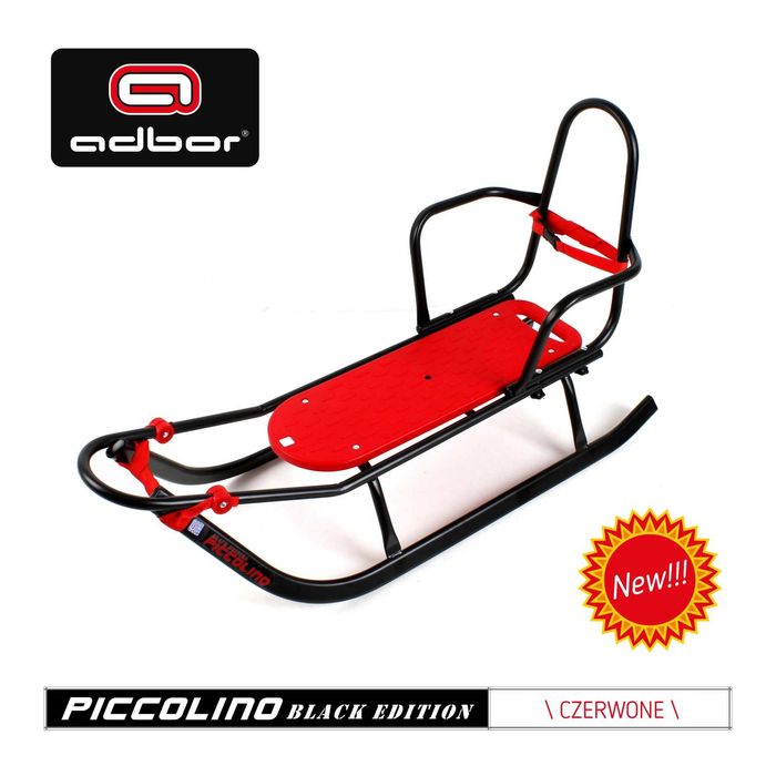 Sanka Dziecięca  Metalowa Czarno-Czerwona Piccolino Adbor
