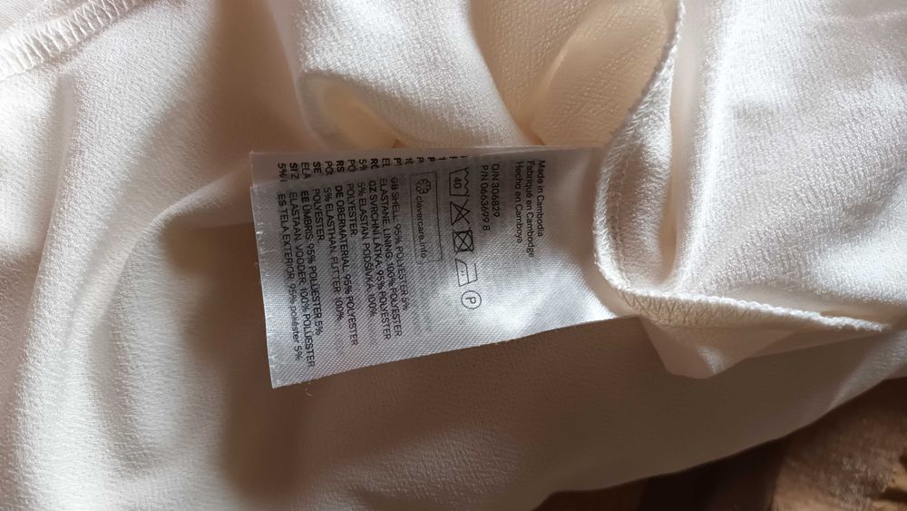 Túnica em branco da H&M