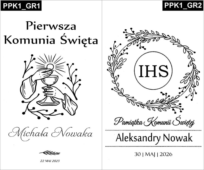 Box na pieniądze, różaniec, prezent - pudełko Pierwsza Komunia Święta