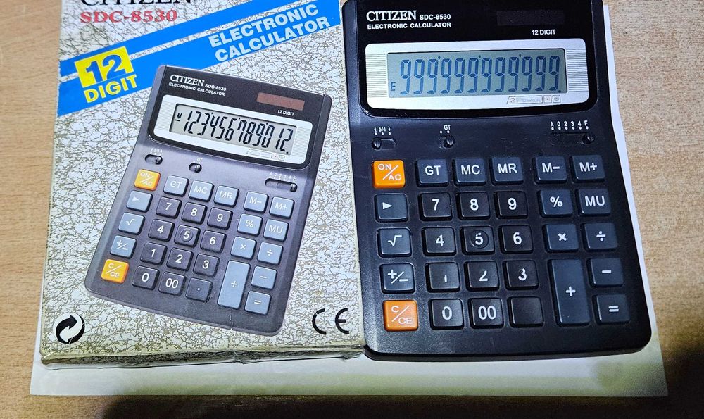 2 Калькулятора CITIZEN CDS 8530+sld100 -за 2шт
