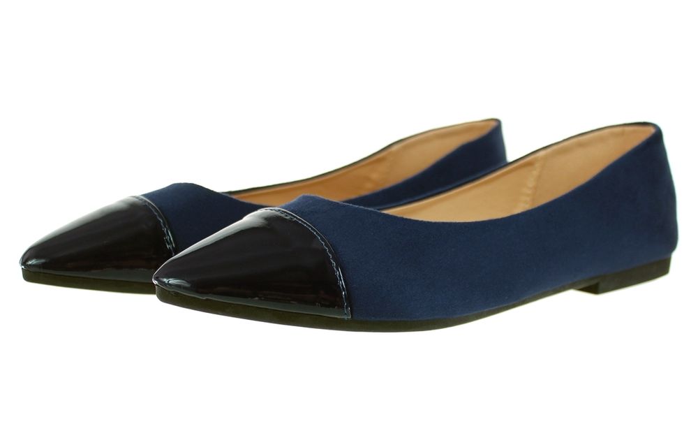 Baleriny damskie lakierowany nosek mokasyny 6400 rozm. 36