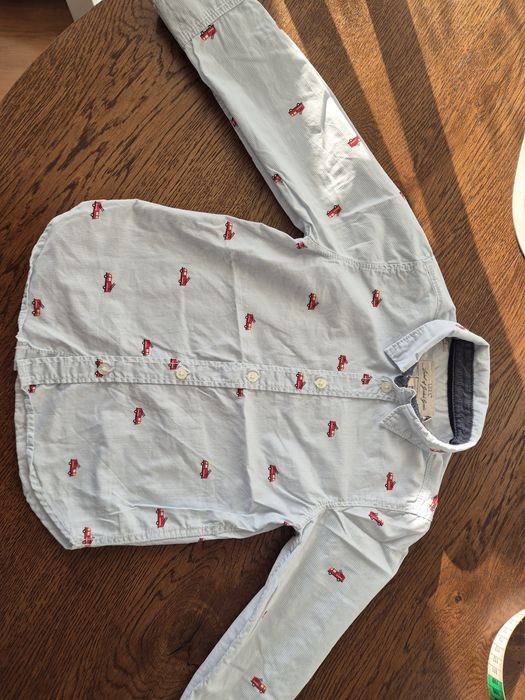 Koszula chłopięca h&m 104 wóz strażacki