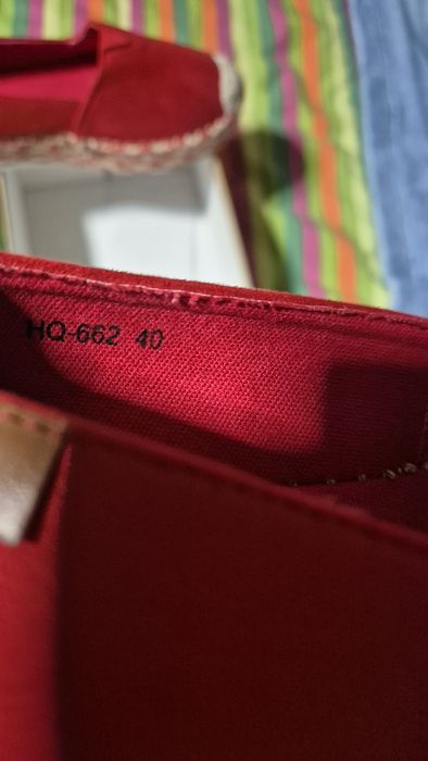 Alpercatas vermelhas 40