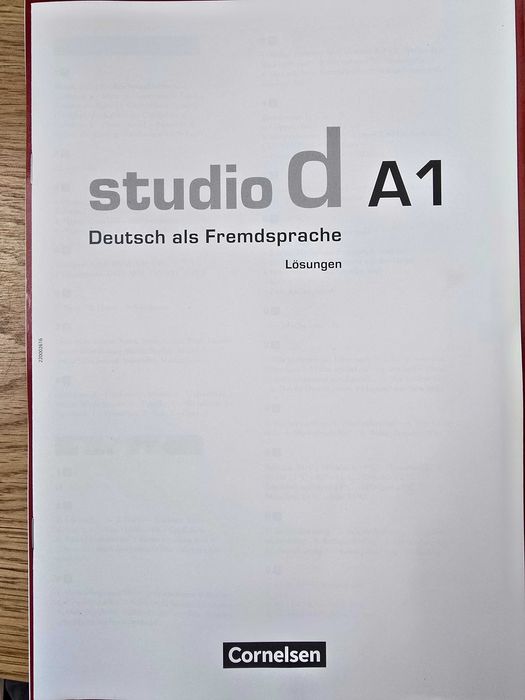 studio d A1 podręcznik do języka niemieckiego