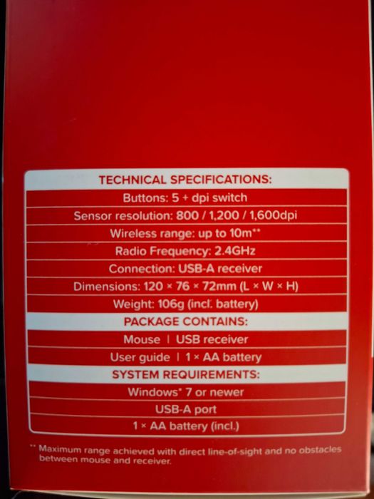 Ergonomiczna mysz SpeedLink PIAVO 2,4GHz