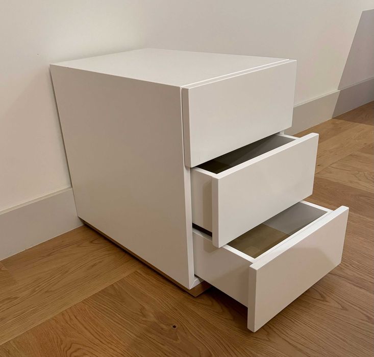 bloco gavetas laca branco