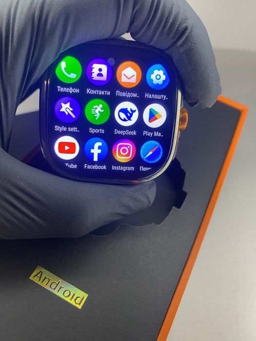 Смарт-годинник M99 5G LTE (SIM) Android AMOLED GPS Wi-Fi Android 10 Ка