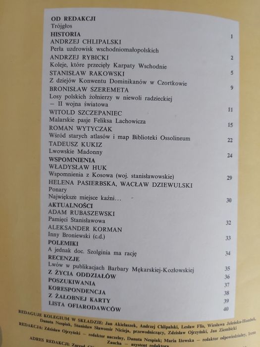 Semper Fidelis 1992 Kresy Lwów pismo towarzystwa miłośników