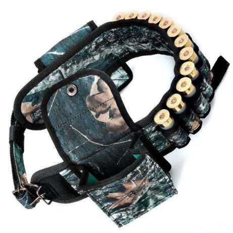 Патронташ на 44 патрона поясной камуфляжный из кордуры качественный