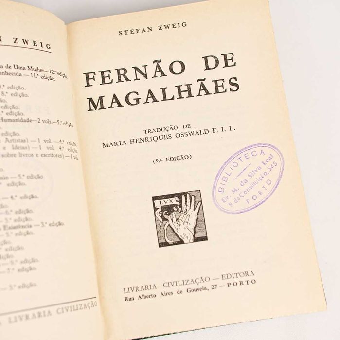 Livro "Fernão de Magalhães" - Stefan Zweig