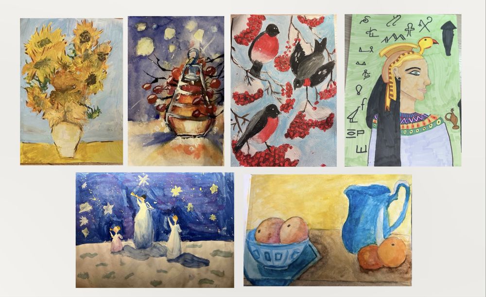 Уроки малювання та історії мистецтв  онлайн