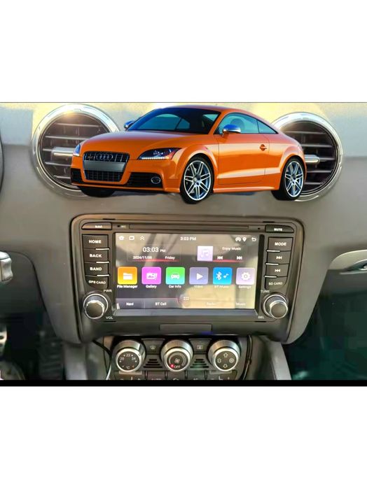 Rádio Android 14 com GPS Audi TT (Novo)