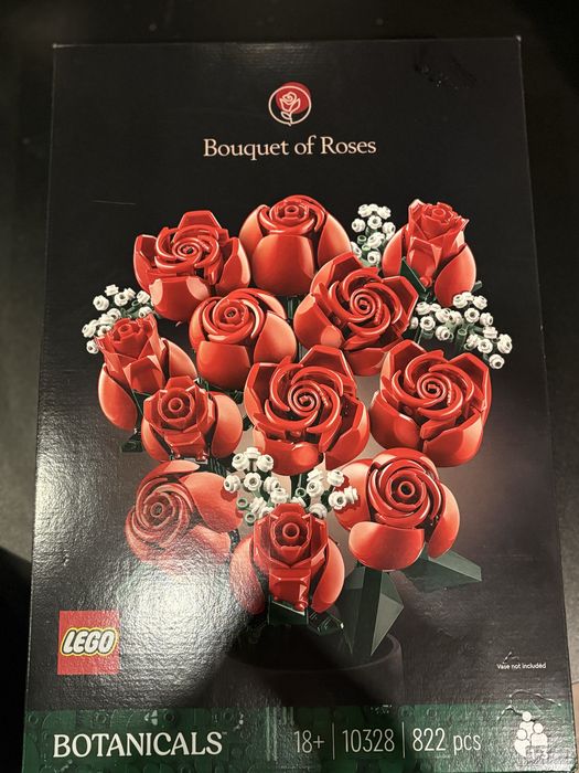 Lego czerwone róże