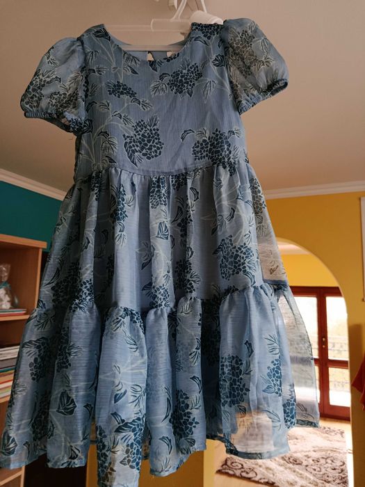 Letnia zwiewna sukienka dla dziewczynki