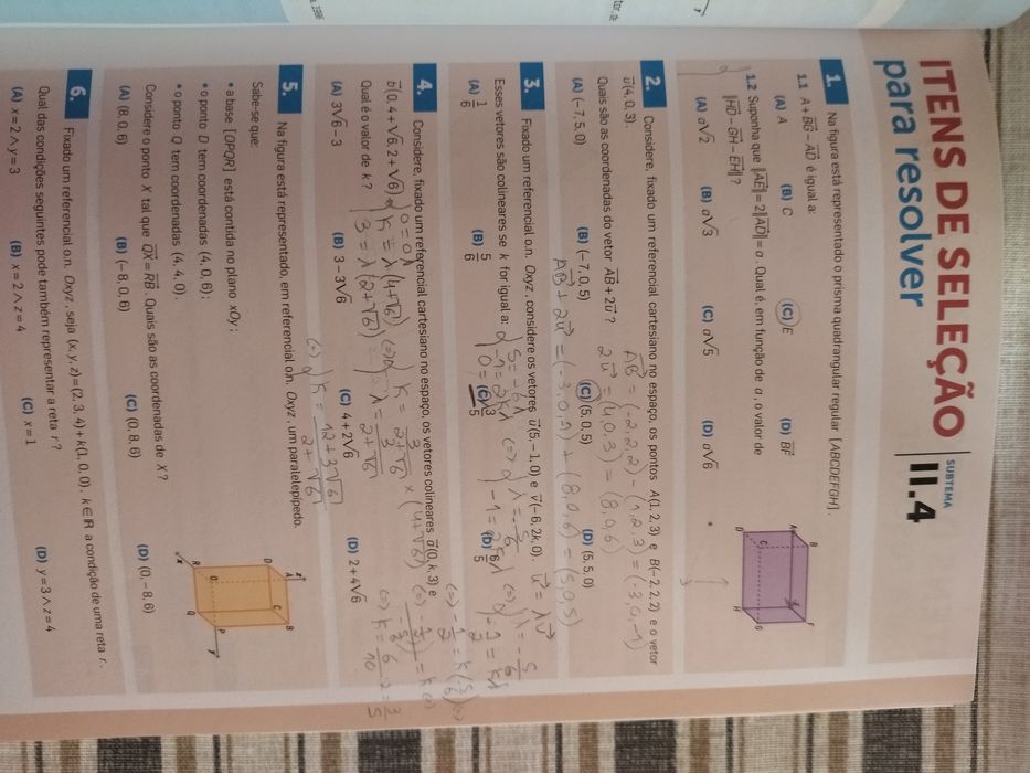 Livro de exercícios de Matemática A 10 ano - LeYa