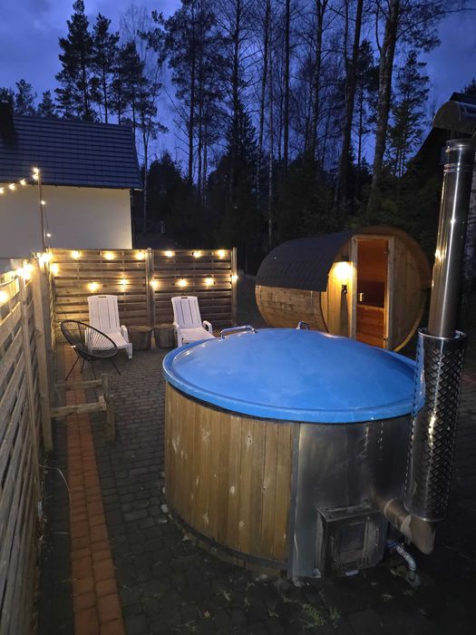 Domek na  Kaszubach z basenem ,banią ruską i sauną.
