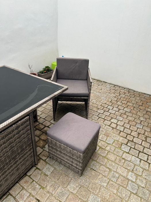 Mesa da Jardim c/ 4 cadeiras e 4 bancos