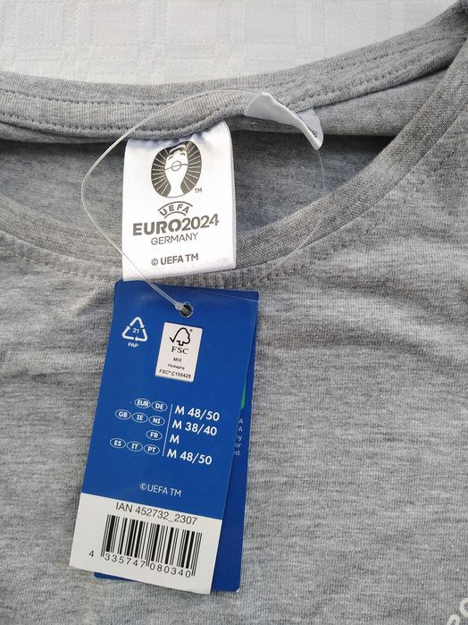 T-Shirt Cinzenta UEFA Euro 2024