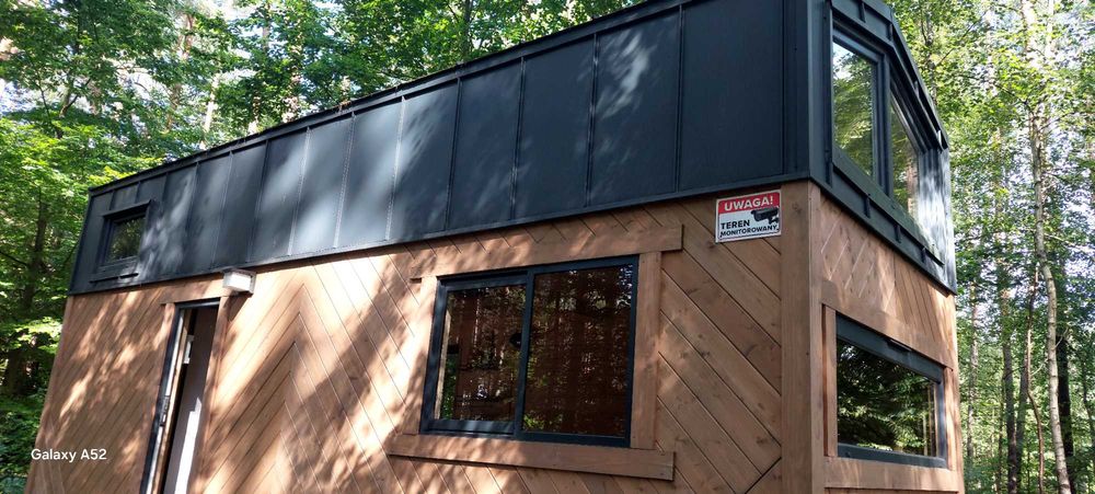 Prywatny las 3000m2+media + tiny house/ Jaszczerz/ 1h od Gdanska