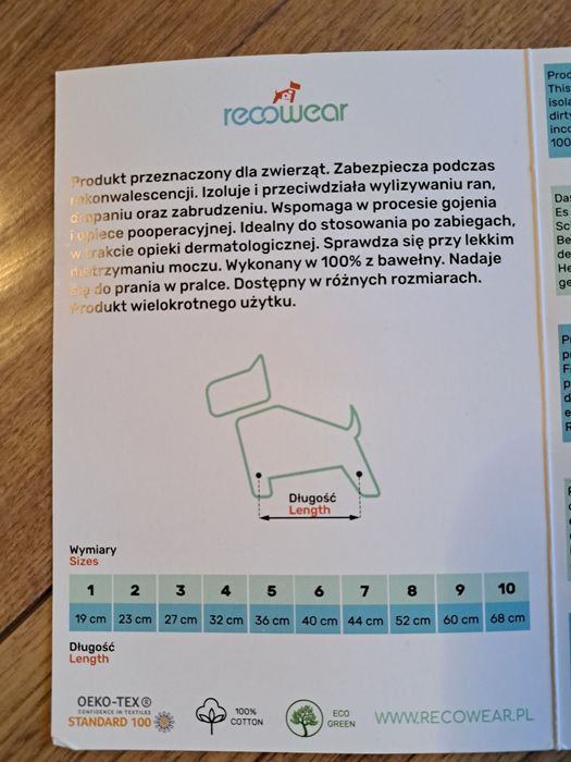 Ubranko pooperacyjne dla zwierząt