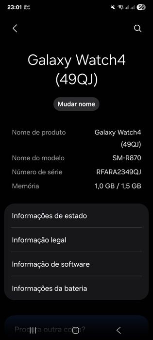 Samsung Galaxy Watch4 modelo SM-R870 (44 mm Bluetooth)