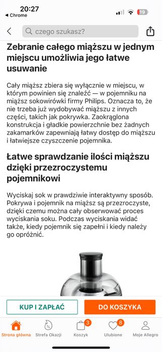 Sokowirówka philips czarna