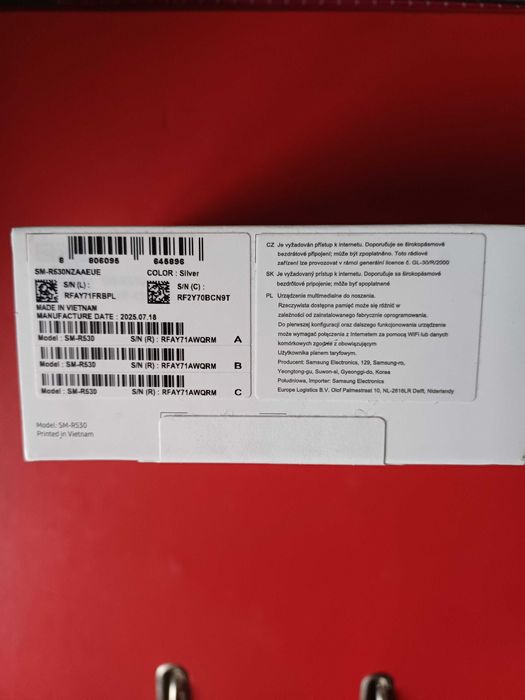 Słuchawki Galaxy Buds3 srebrne silver