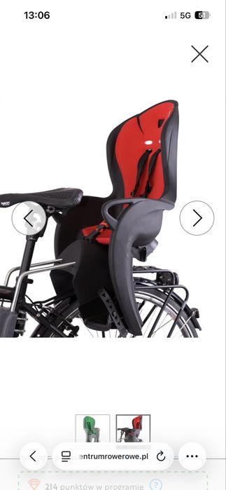 Fotelik rowerowy Hamax