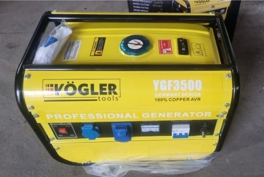 Agregat prądotwórczy VÖGLER GmbH 1-fazowy 2,9 KVA benzynowy, Generator