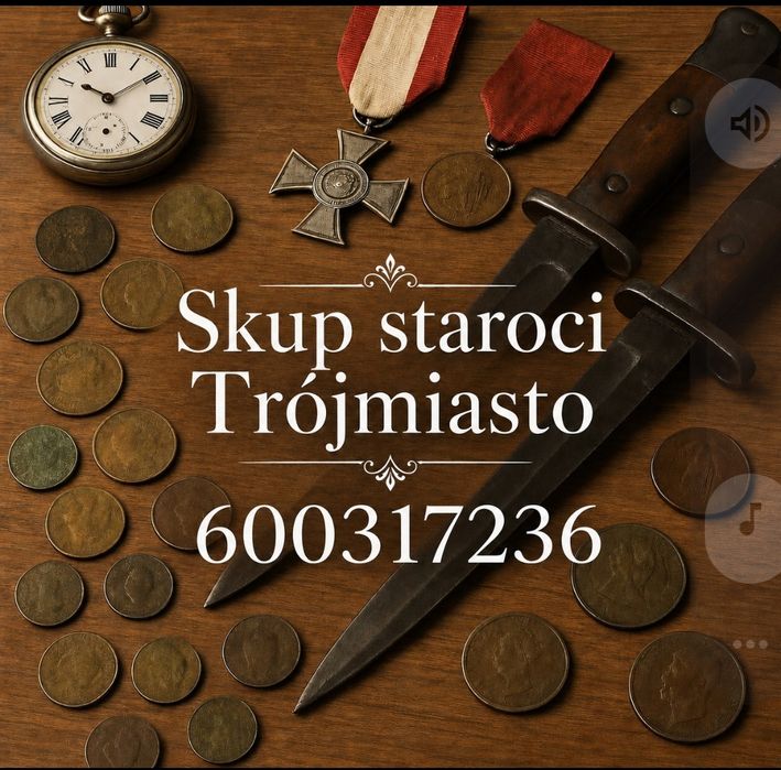 Skup staroci, monety, medale, antyki, banknoty PRL