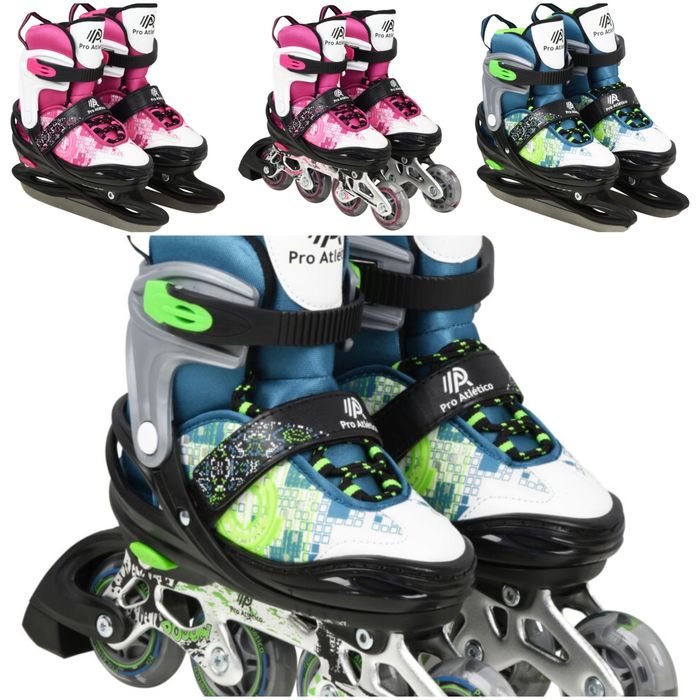 Ролики,коньки 2in1 Maraton Pro Atletico S(30-33) M (34-37)L(38-41)