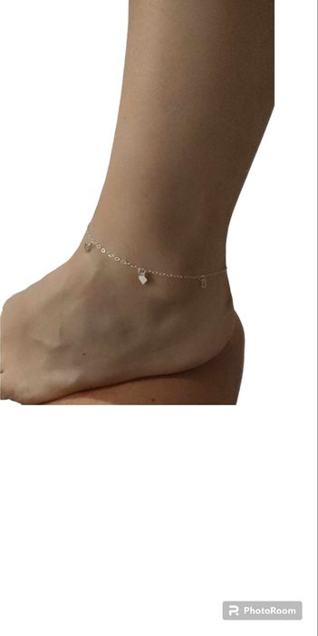 Bransoletka srebrna 925, na kostkę, Prezent, BR10102