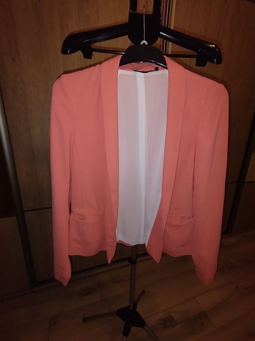 Żakiet damski koralowy