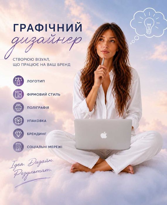 Послуги графічного дизайнера. Досвід роботи більше 10 років.