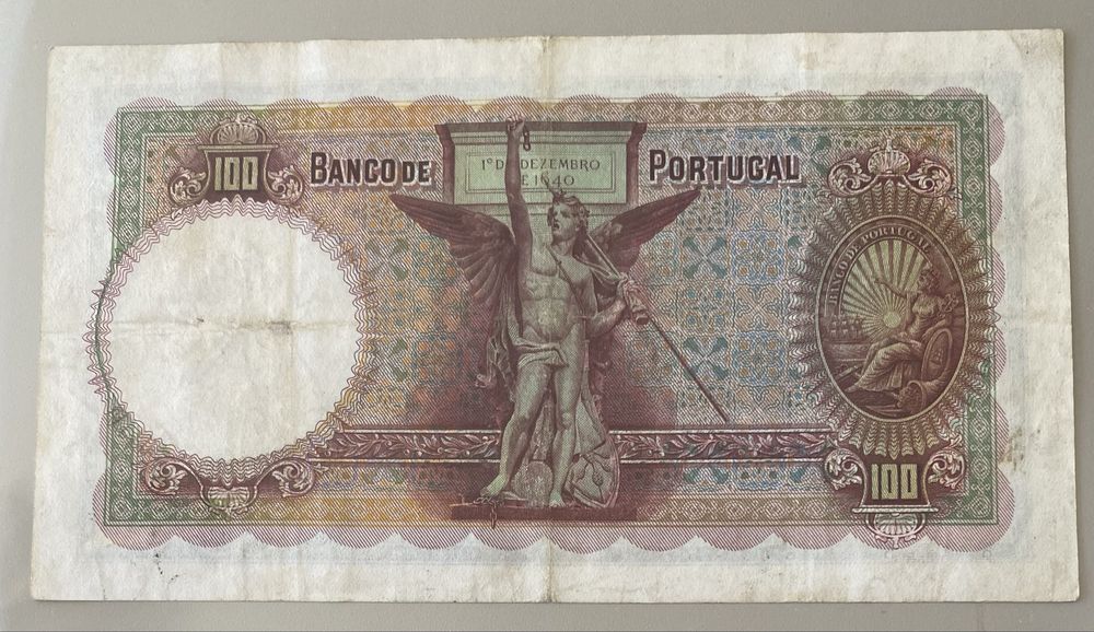 Nota 100$00 Ch.5 - Joao Pinto Ribeiro 21/02/1935 RARA