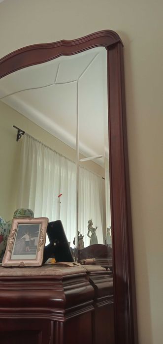 Movel boa madeira+mármore + espelho grande 50€ cada