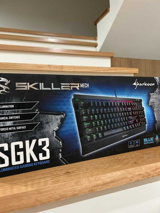 Teclado Gaming Mecânico Sharkoon Skiller SGK3 Novo