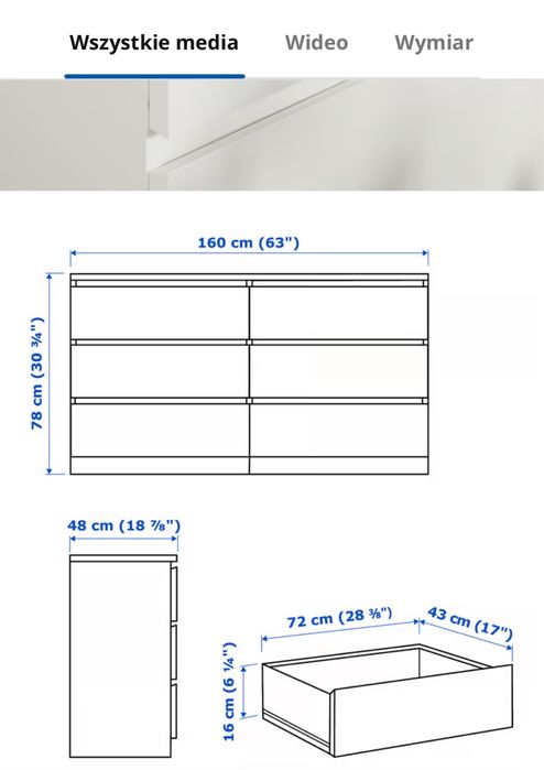 Komody IKEA Malm