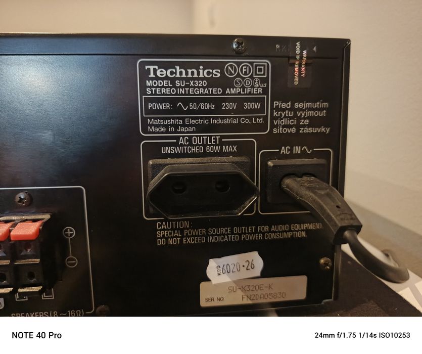 Amplituner Technics Su-x320 Pxs cap