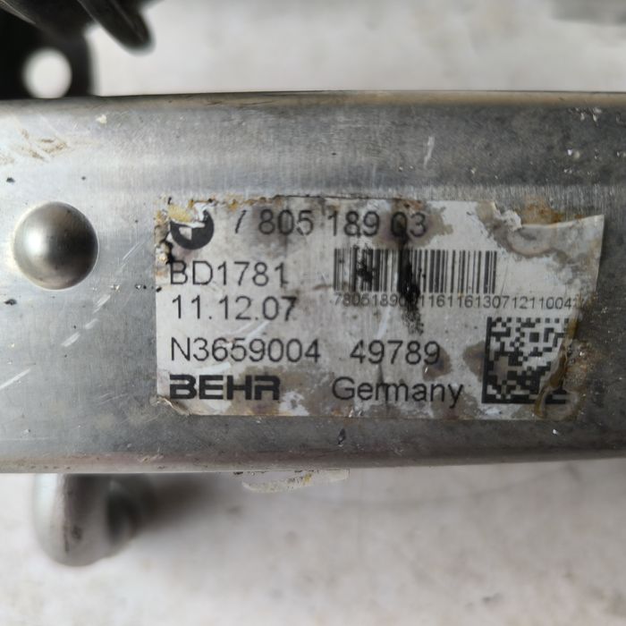 Chłodnica zawór EGR   BMW E60 E61 e81 e87 e90 E91 n47 177 km 143 km