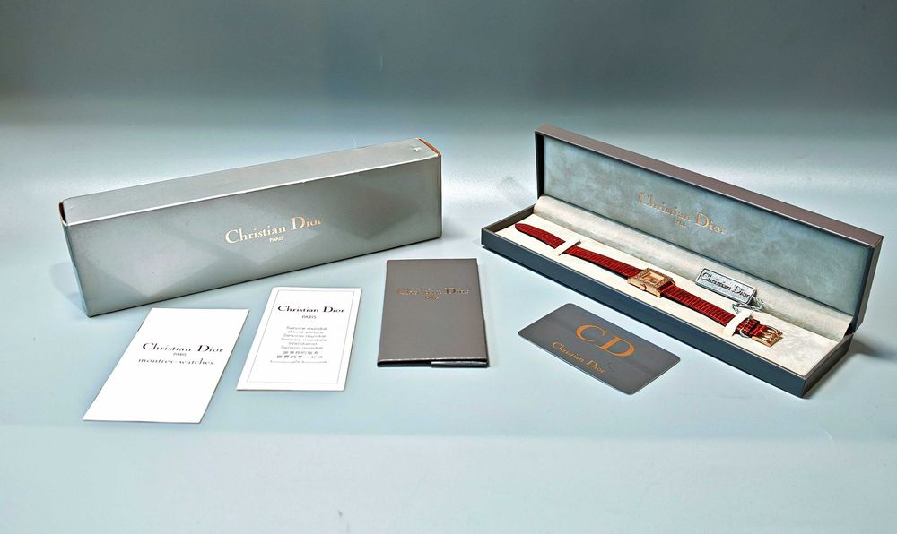 Zegarek Christian Dior La Parisienne 18K Gold Plated D60 Pozłacany Box