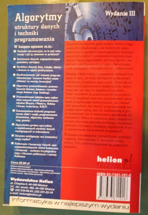 Algorytmy, struktury danych i techniki programowania